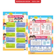 Berdikari - Opredo 2 in 1 Poster Hafiz Hafizah - Pillars of Faith, Pillars of Islam and Thayyibah Se