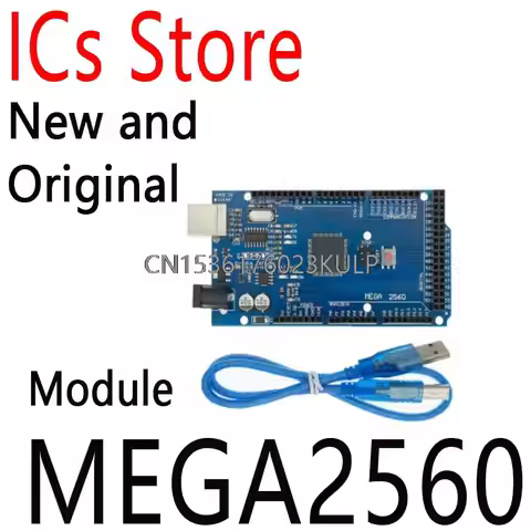 1PCS New And Original MEGA 2560 R3 ATMEGA16U2 ATMEGA2560 ATMEGA2560-16AU Board For Module USB Cable 