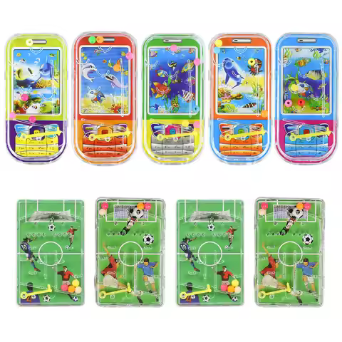 10pcs Random Plastic Soccer Ocean Maze Mobile Pinball Plate Kids Toys Birthday Party Gift Puzzle Gam