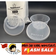 Round Plastic Container 12oz with Lid Bekas Plastik Makanan Food Container R12 Round Plastic