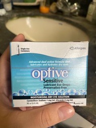 Optive  sensitive moisturising dry eye solution 30枝獨立包裝眼藥水