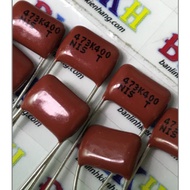 5 CBB 473J 400V Capacitors from NISSEI Japan