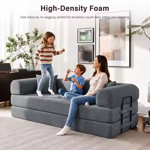 79" Convertible Sofa Bed Sleeper Futon For Living Room, Customized