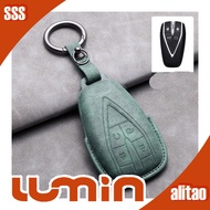 Simple Style CHANGAN LUMIN Leather Key Case, LUMIN Key Cover, LUMIN SC69 Car Decoration Set