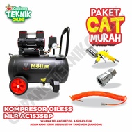 Kompresor Angin 35L MLR-AC1535BPR MOLLAR 1HP BLACK PANTHER OILESS / Air Compressor Udara Tanpa Oli 3