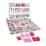 1PC Tipsy Drinking Board Game Leather Land Trò chơi uống rượu dành cho người lớn Trò chơi uống rượu 