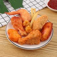 【Fake Food Model】Artificial Fried Chicken Model Lifelike Fake Chicken Wings Food Model Home Party Ma