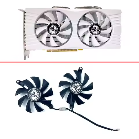 NEW Cooling Fan 75mm 4pin RX580 GPU For SOYO AMD RX580 8GB graphics card gaming GDDR5 256-bit graphi