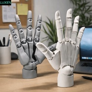 LUXEN Articulated Hand Model, Left/Right Poseable Anatomically Accurate Jointed Hand, Adjustable Han