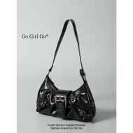 tote bag sling bag women Go Girl Go Girl Go Millennium Retro Hot Girl Benming Underarm Bag Metal Dis