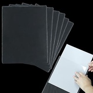 Unlorspy 6Pcs Clear Rigid Print Protectors 11" x 8-1/2" Clear Sheet Protectors Transparent Plastic P