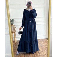 Tirani Dress Gamis Wanita Crinkle Hyget Super