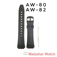 steel watch ✽Original Casio AW-80 / AW-82 Genuine Factory  Replacement Band,PUR Resin Quality