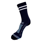 STEIGEN Socks 3/4 Length 2 Stripe Navy Running Socks Cycling Gym Marathon Stokin Steigen Stokin Suka