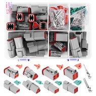 140Pcs Deutsch DT Series Waterproof Wire Connector Kit DT06-2/3/4/6S DT04-2/3/4/6P Automotive Sealed