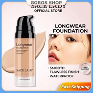 Matte Liquid Foundation Poreless Finish Waterproof Hydrating Long Wear Face Makeup [goros]
