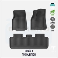 [EV HERO]Tesla พรมปูพื้นรถยนต์ Floor Mats Model Y/ Model 3/ Juniper/ Highland สินค้าพร้อมส่งสำหรับ M