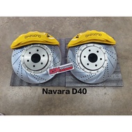 Akebono 8n caliper brake 360mm rim18 pcd6x114 rotor pnp Nissan Navara D40 YD25