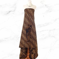 HM901561 Kain Batik Tulis Solo Soga Jawa Wayang Latar Parang