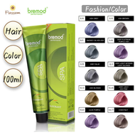 Bremod Hair Color Hair Dye Fashion (Ash，Gray，Pink，Purple，Chesnut，Blue，Silver) 100ml