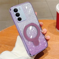 Soft Case Realme C71 / C73 Glitter Magnetic Holder Wireless Phone Case