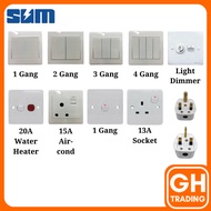 Water Heater Switch Socket Plug Socket 20A Switch Socket 15A Suis Aircond Swtich Light Dimmer