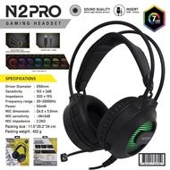 หูฟังเกมมิ่ง NUBWO N2PRO GAMING HEADSET 7 Color LED  มีไฟ LED