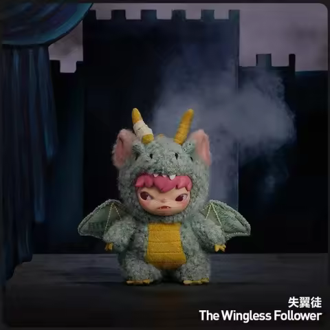 POPMART Hirono Mist Walker Series Blind Box Plush Figurine Kawaii Pendant Guess Bag Dolls Cartoon De