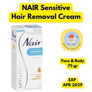 Nair Sensitive Hair Removal Cream Face & Body 75 gr Hair Removal Cream