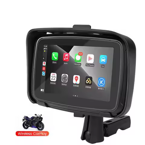 2026 New Car Motorcycle GPS Navigation IPX7 Waterproof Apple Carplay Motorcycle Wireless Android Aut