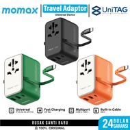 Momax Travel Adaptor GaN 1-World PD 35W Type CA Fast Charging for iPhone iPad Samsung International
