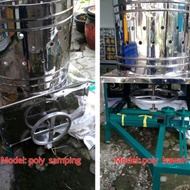 Mesin Cabut Bulu Ayam Unggas Stainless Steel anti karat pully samping