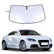 For Audi TT 2008-2014 Car Front Glass Sunshade Sunscreen UV Protection Sunshade Silver tape Auto Acc