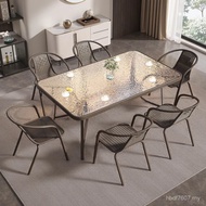 Balcony Table Chair Open-air Table Chair Courtyard Coffee Table Iron Outdoor Garden Outdoor Crafting