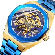 forsining Fusini 344 European and American style men's fashion casual hollowed out mechanical automatic mechanical watch