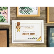 Photo Frame - Certificate Frame 21x30cm(A4)/ 25x35cm(B4)/30x42cm(A3) - White Wall Mounted Desk Frame