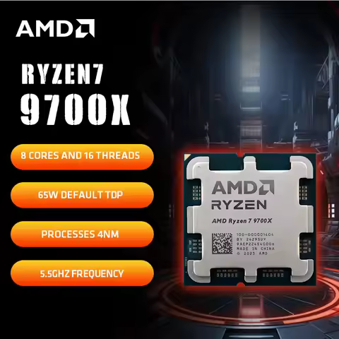 AMD Ryzen 7 9700X Processor R7 9700X 5.5GHz 8 Core 16 Thread 40MB Game Cache 4NM TDP 65W Socket AM5 