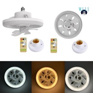 Will 360 Degree Oscillating Ceiling Fan Lamp with Remote Control and E27 Lamp Holder