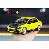 Mitsubishi Lancer Evo IX JDM 1/24 Yellow Car Model