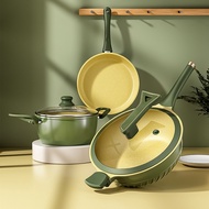 Household Wok, Medical Stone Non-stick Wok, Kitchen Fume-free Wok