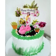 Plantita Theme Cake Topper
