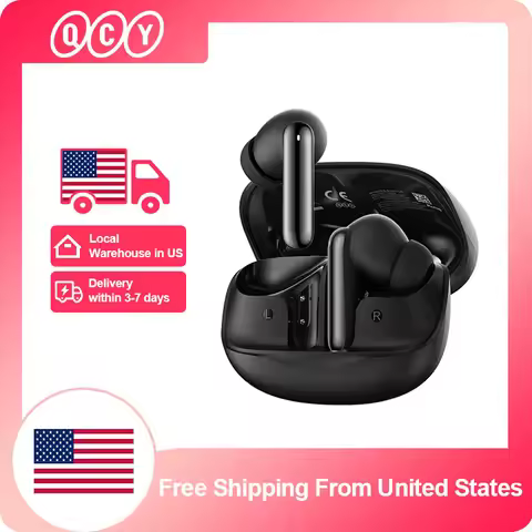 QCY Melobuds N50 ANC Bluetooth 5.4 Wireless Earphones Active Noise Cancellation 6 Mics Clear Call Ea