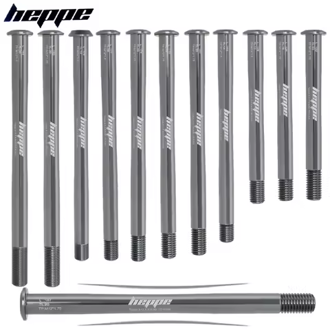 HEPPE MTB Road Bike Titanium Thru Axle Ultra Light Bike Axle 12x142 12x148 Rear Hub Thru Axle Bike F