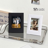 Korean Dopamine Mini Photo Frame 3inch Desk Picture Stand Mini Classic Film Photocard Frame Fridge Picture Holder