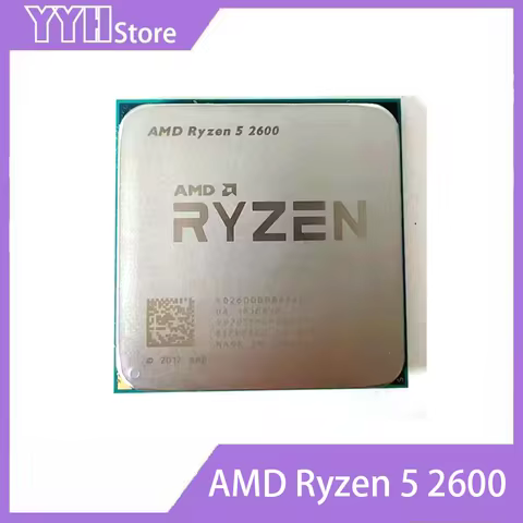 Ryzen 5 2600 R5 2600 3.4 GHz Six-Core Twelve-Thread 65W CPU Processor YD2600BBM6IAF Socket AM4