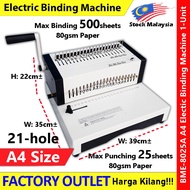 【Auto Electric】Premium Heavy Duty Comb Binding Machine German Quality #BME-8025A #Electric #Binding 