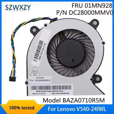 New Original For Lenovo V540-24IWL V30A-24IWL A340-24IGM 3-22IIL5 Cooling Fan 01LM928 DC28000MMV0 BA