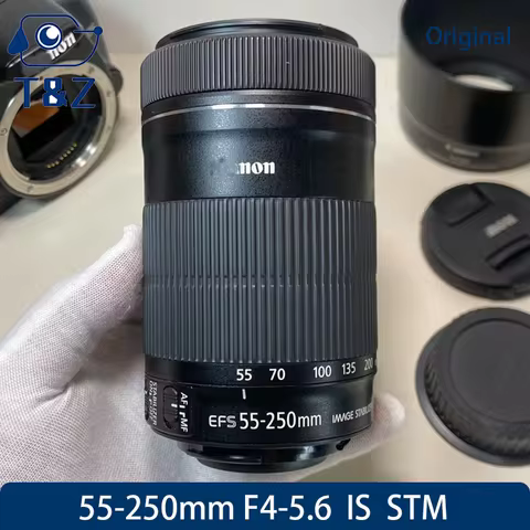 98% New Original EF-S 55-250mm F4-5.6 IS STM Lens For Canon 77D 550D 650D 700D 750D 800D 850D 55 250