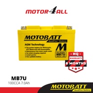 MOTOBATT Quadflex MB7U Motorcycle Battery Premium Yuasa Replacement with AGM Technology Motor4all