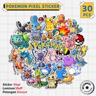 POKEMON Sticker Pack 30pcs | Pokemon pixel vinyl Waterproof Sticker Sticker Waterproof